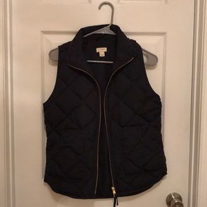 JCrew Quilted Vest in Navy